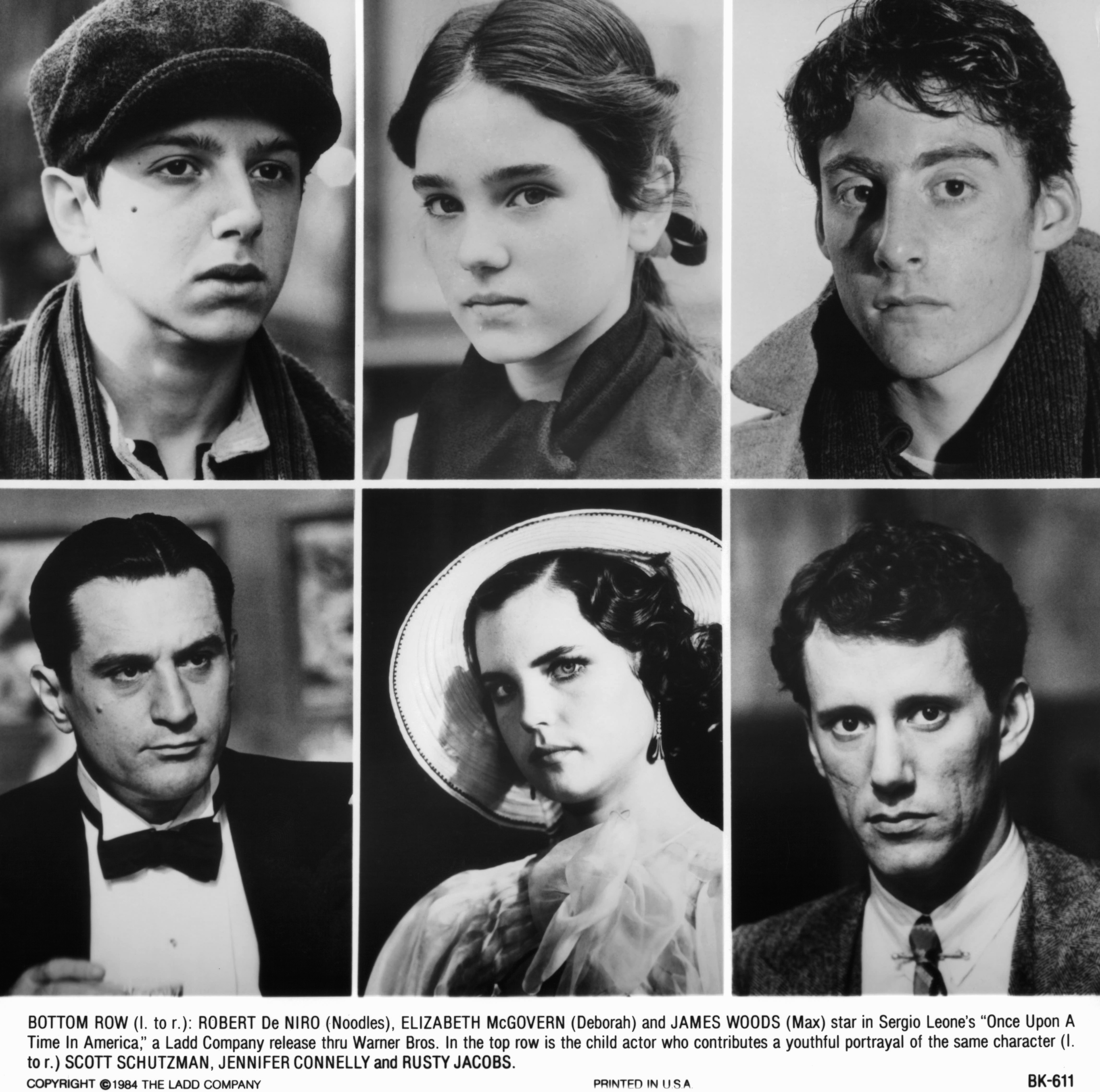 Jennifer Connelly, Robert De Niro, James Woods, Elizabeth McGovern, Rusty Jacobs, and Scott Tiler in Nước Mỹ Một Thời (1984)