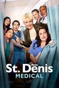 David Alan Grier, Josh Lawson, Wendi McLendon-Covey, Kaliko Kauahi, Allison Tolman, Mekki Leeper, and Kahyun Kim in St. Denis Medical (2024)