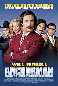 Christina Applegate, Will Ferrell, Steve Carell, David Koechner, and Paul Rudd in Huyền Thoại Ron Burgundy (2004)