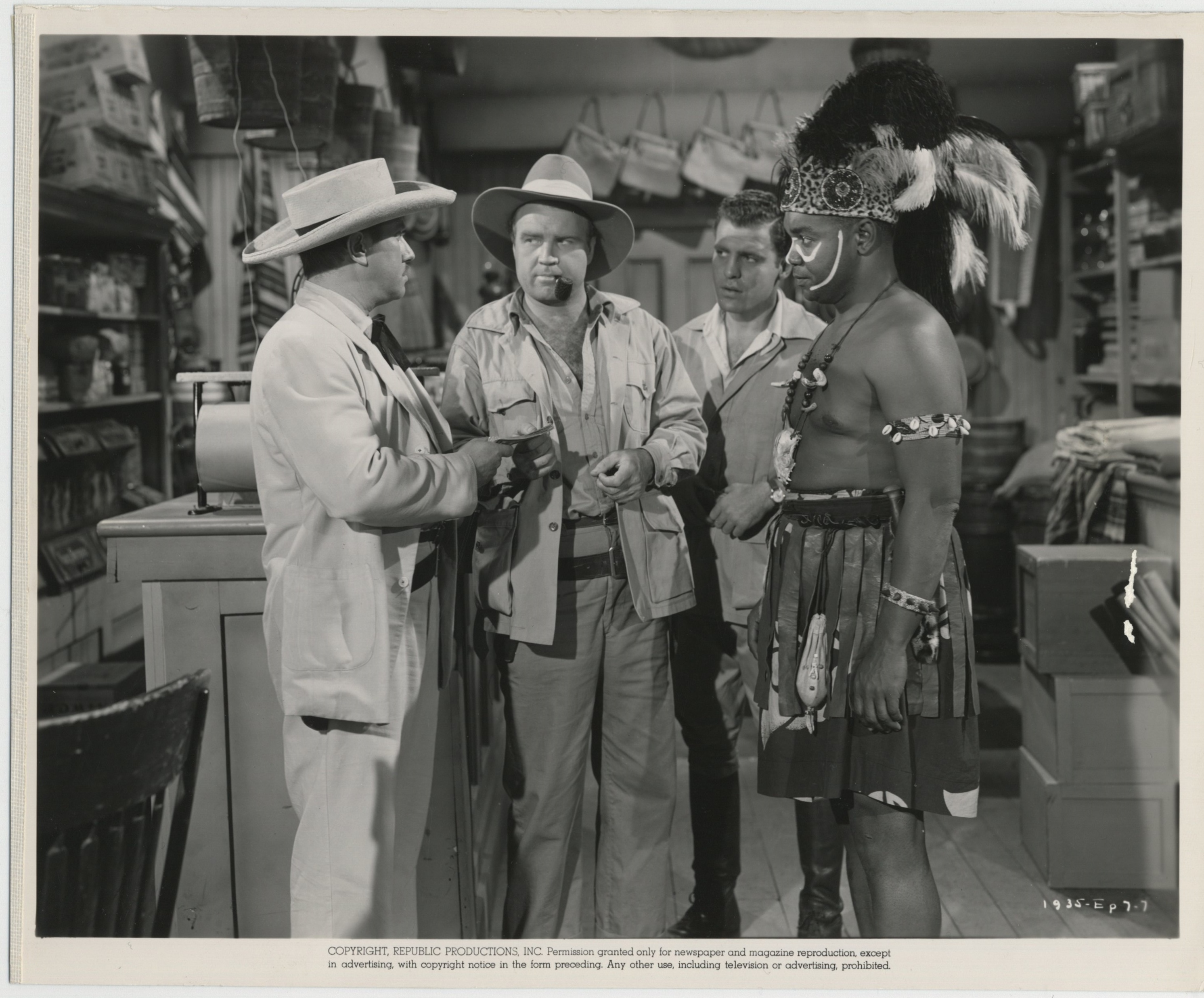 John Cason, Roy Glenn, Henry Rowland, and Johnny Sands in Jungle Drums of Africa (1953)