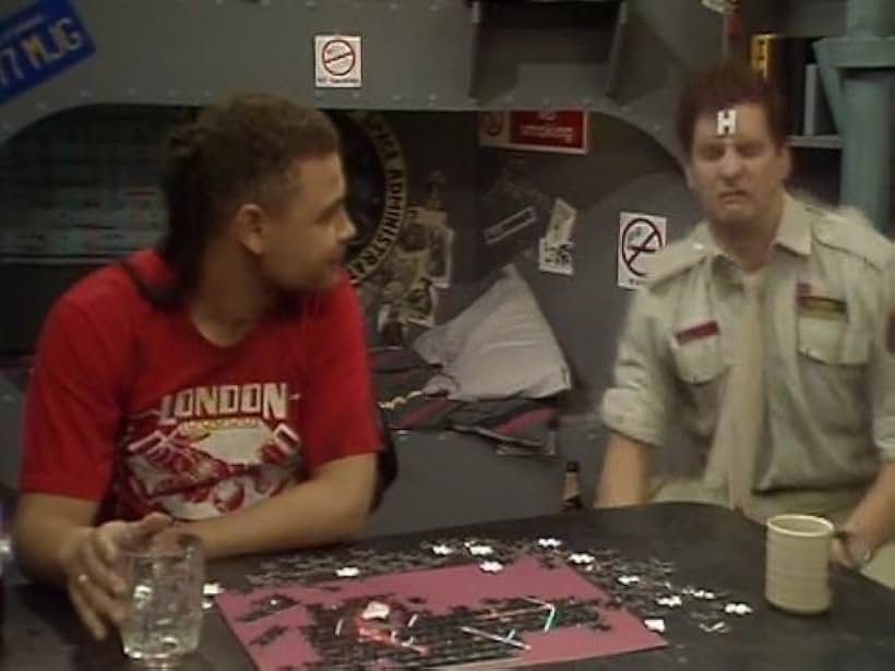 Chris Barrie and Craig Charles in Red Dwarf (1988)