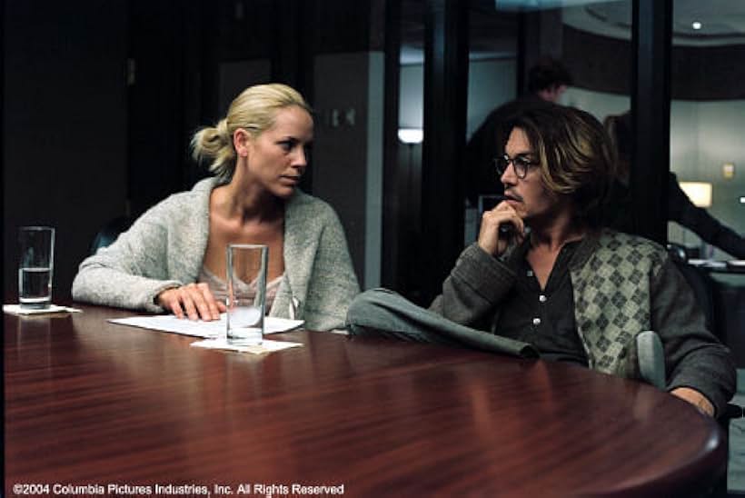 Johnny Depp and Maria Bello in Secret Window (2004)