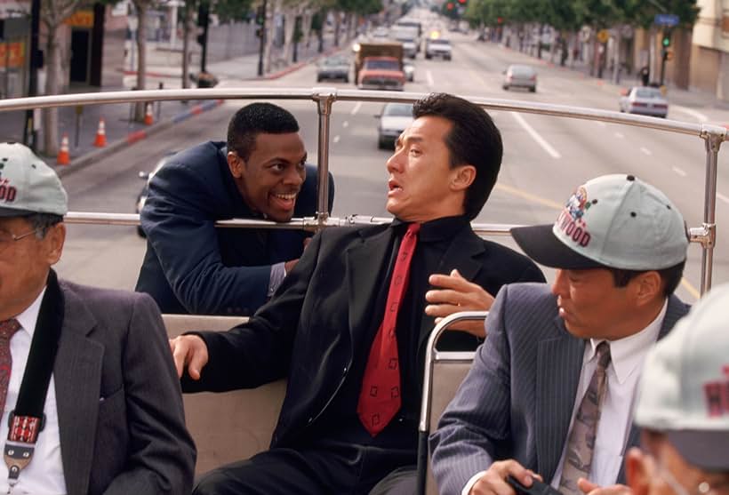 Jackie Chan and Chris Tucker in Giờ Cao Điểm (1998)