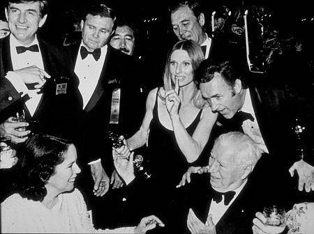 "Academy Awards: 44th Annual," Cloris Leachman, Gene Hackman, Charlie Chaplin.  1972.