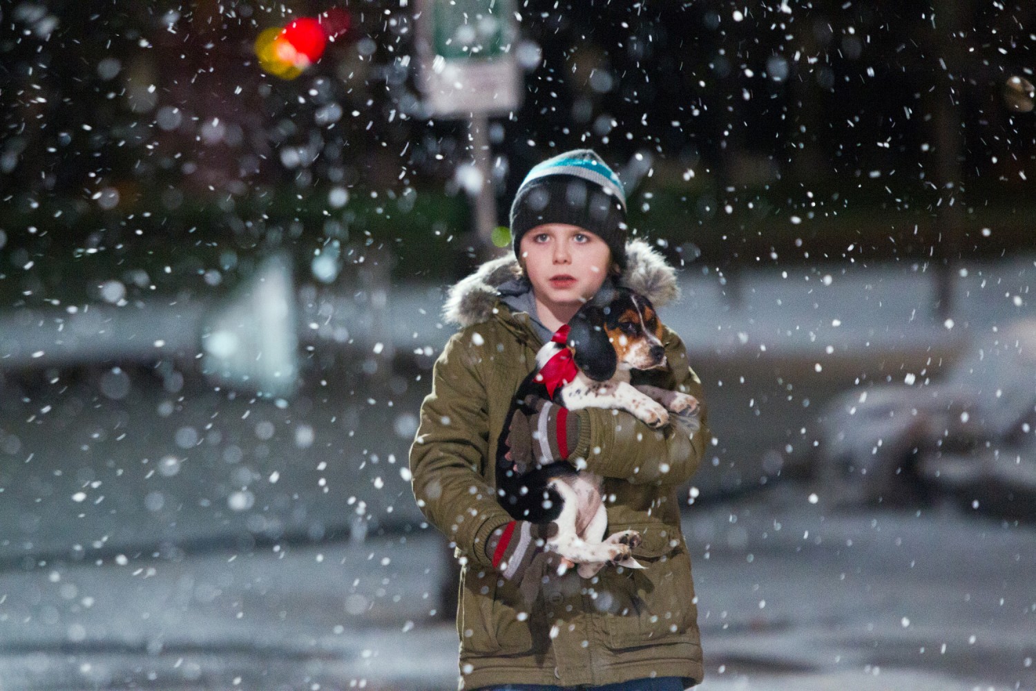 Griffin Kane on the set of One Christmas Eve, 2014.