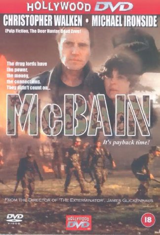 Christopher Walken and Maria Conchita Alonso in McBain (1991)