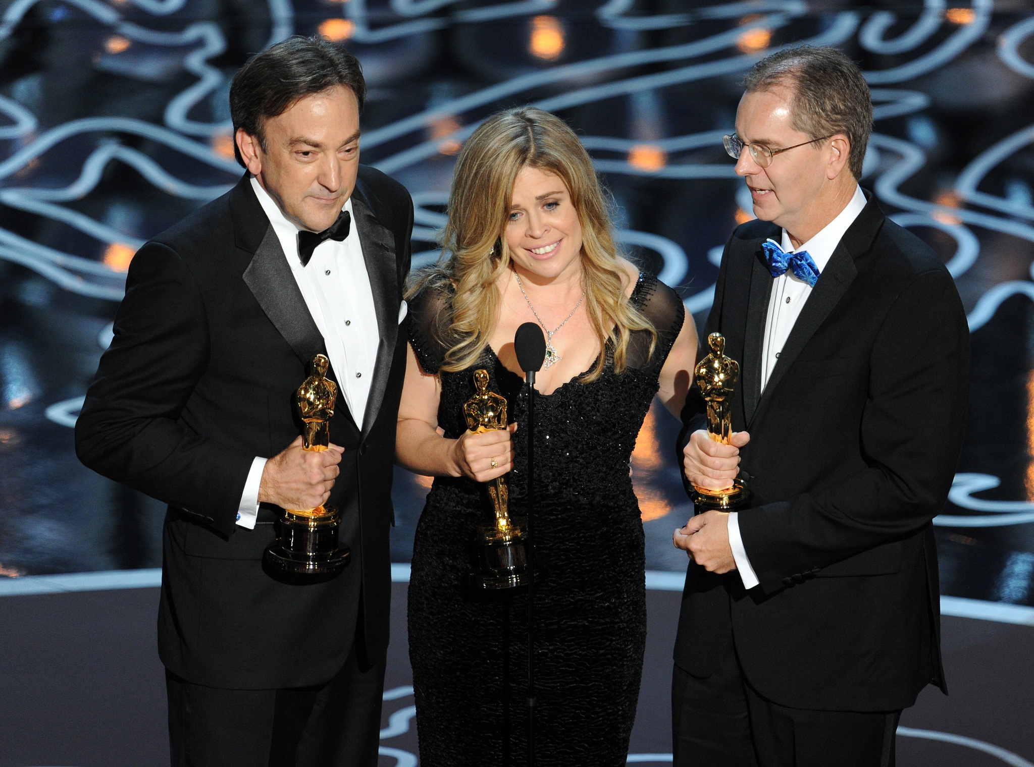 Chris Buck, Peter Del Vecho, and Jennifer Lee at an event for The Oscars (2014)