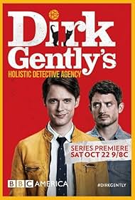 Elijah Wood and Samuel Barnett in Dirk Gently's Holistic Detective Agency (2016)