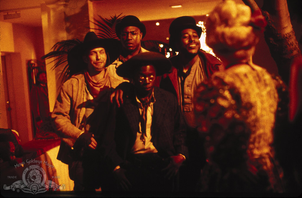 Stephen Baldwin, Tom Lister Jr., Tone Loc, and Charles Lane in Posse (1993)