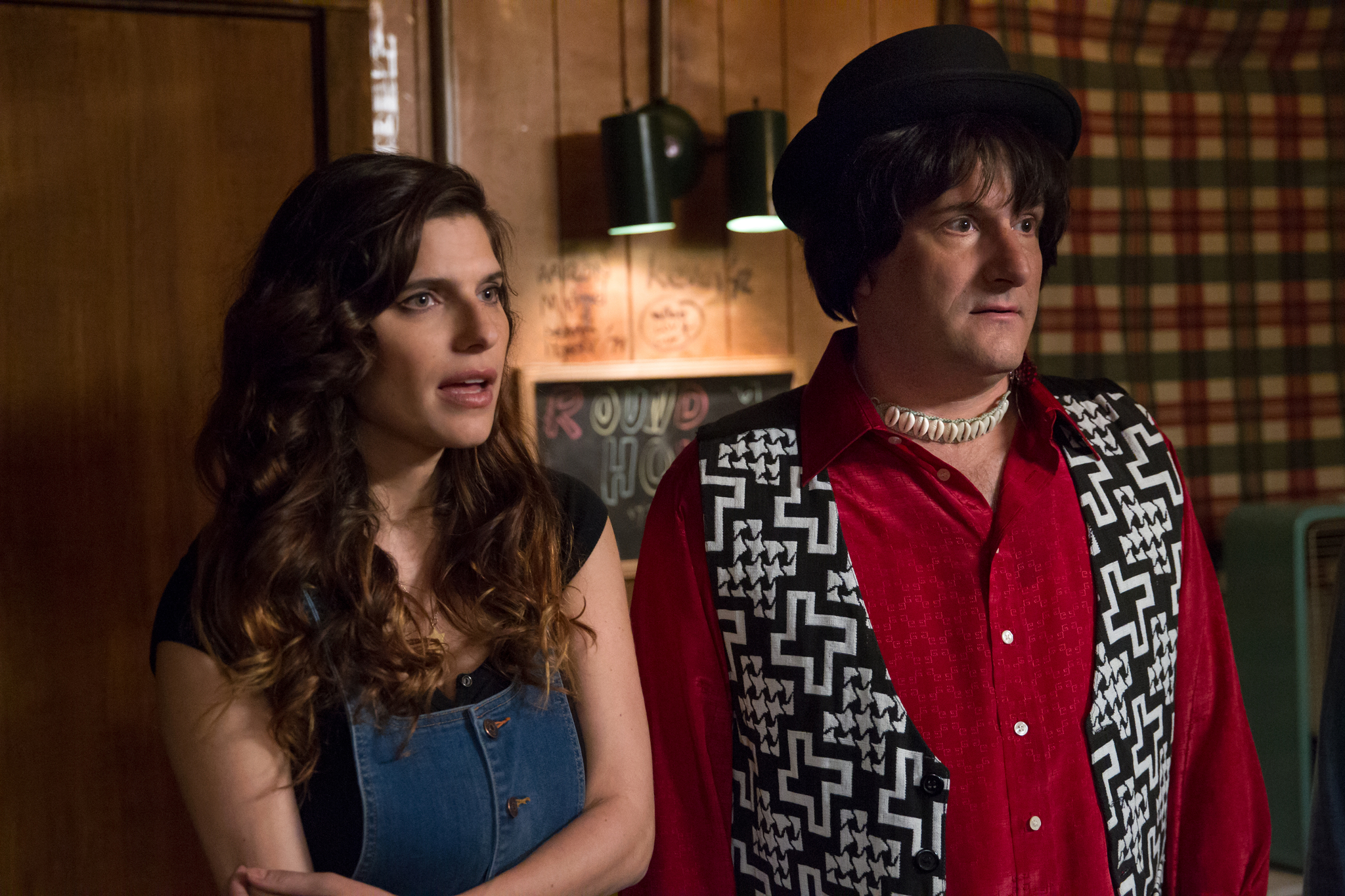 Michael Showalter and Lake Bell in Wet Hot American Summer: First Day of Camp (2015)