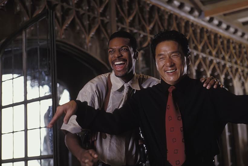 Jackie Chan and Chris Tucker in Giờ Cao Điểm (1998)