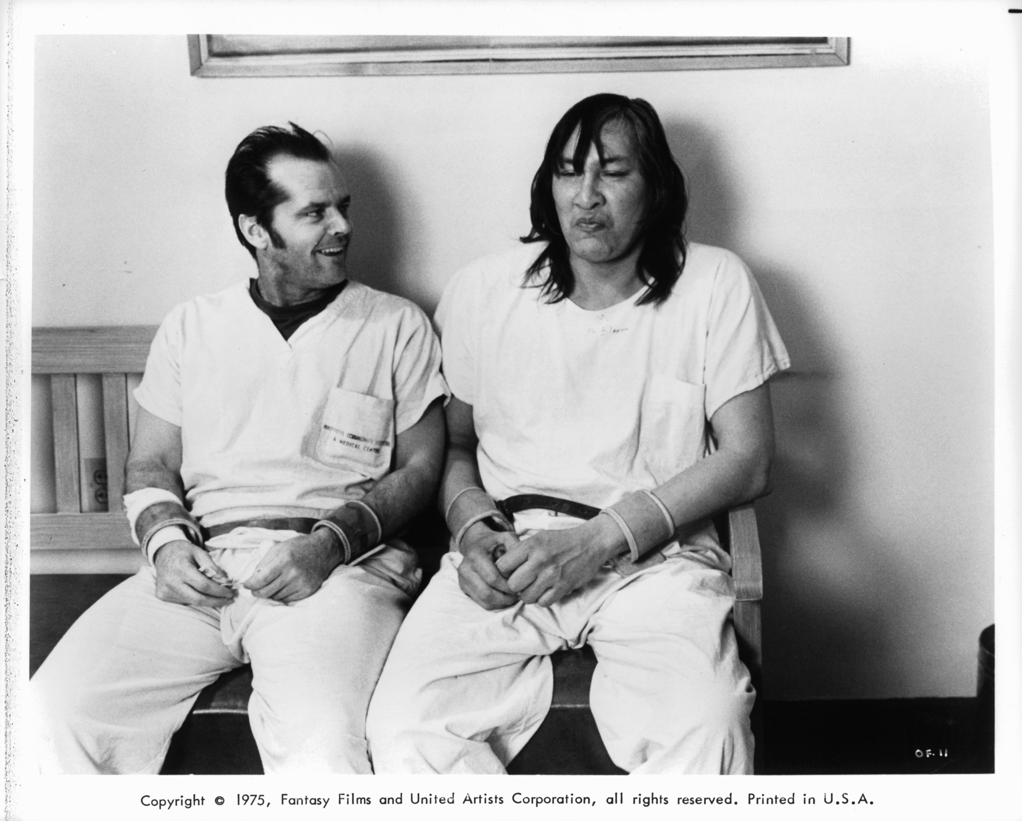 Jack Nicholson and Will Sampson in Bay Trên Tổ Chim Cúc Cu (1975)