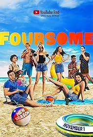 Cameron Moulène, Meghan Falcone, Monica Sherer, Sarah Yarkin, Rahart Adams, Jenn McAllister, Logan Paul, and Rickey Thompson in Foursome (2016)