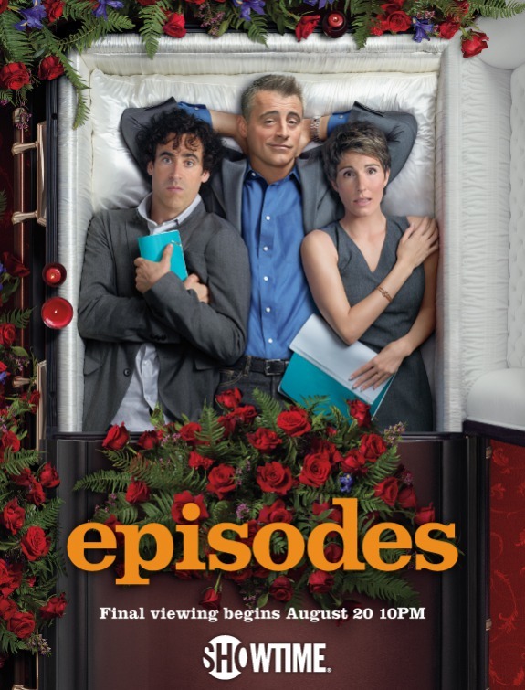 Matt LeBlanc, Tamsin Greig, and Stephen Mangan in Episodes (2011)