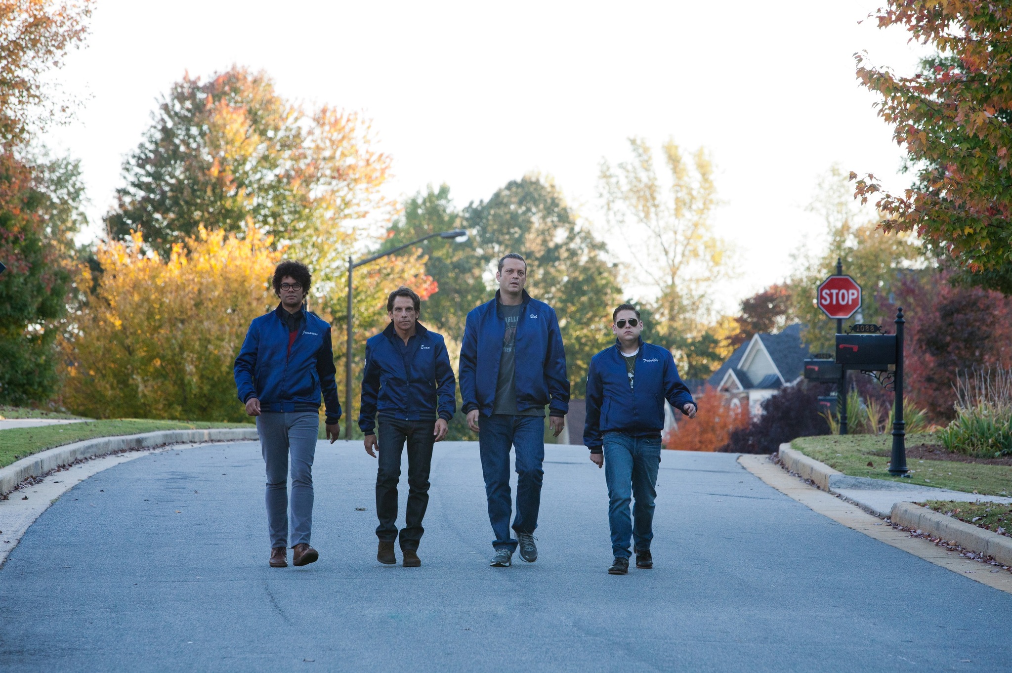 Vince Vaughn, Ben Stiller, Richard Ayoade, and Jonah Hill in Đội Dân Phòng Tinh Nhuệ (2012)