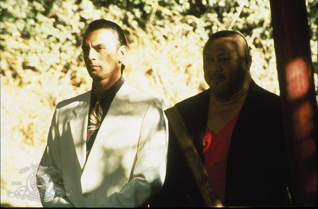 Rand Kingsley and Professor Toru Tanaka in Ba Chú Nhóc Ninja (1992)