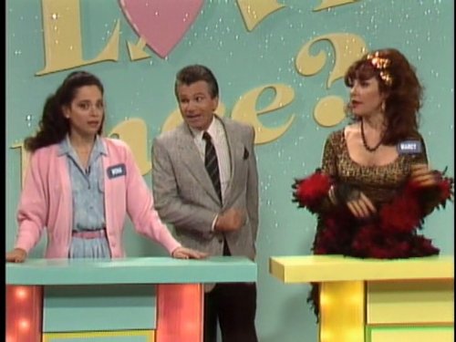 Katey Sagal, David Leisure, and Catherine Rusoff in Married with Children (1987)