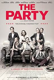 Kristin Scott Thomas, Timothy Spall, Bruno Ganz, Patricia Clarkson, Cherry Jones, Emily Mortimer, and Cillian Murphy in The Party (2017)