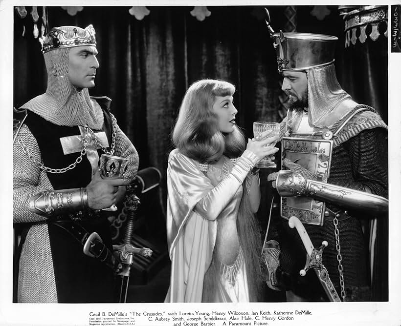 Ian Keith, Henry Wilcoxon, and Loretta Young in The Crusades (1935)