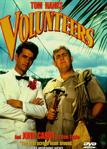 Tom Hanks and John Candy in Volunteers (1985)