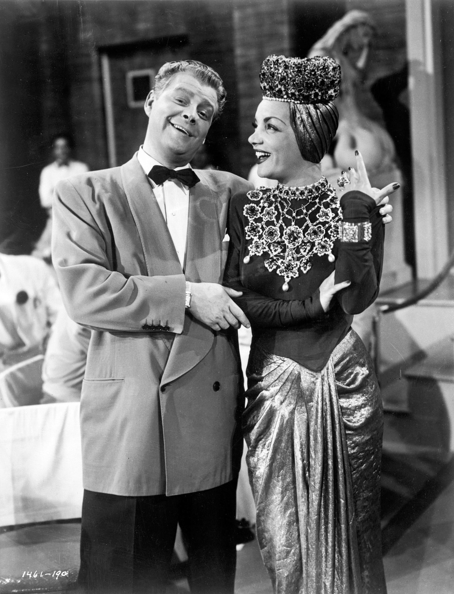 Carmen Miranda and Frank Fontaine in Nancy Goes to Rio (1950)