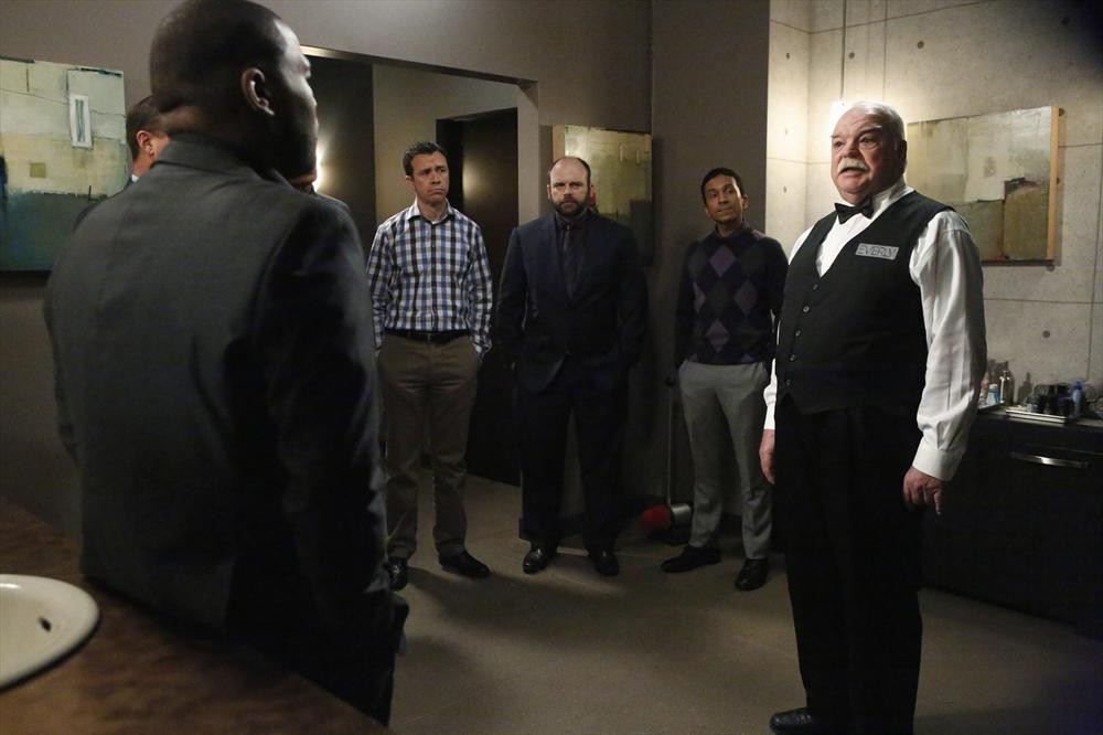 Anthony Anderson, Jesse Burch, Richard Riehle, Joel Spence, and Raja Deka in Black·ish (2014)