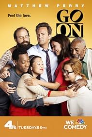 Matthew Perry, Bill Cobbs, Suzy Nakamura, Julie White, Laura Benanti, Brett Gelman, and Tyler James Williams in Go On (2012)