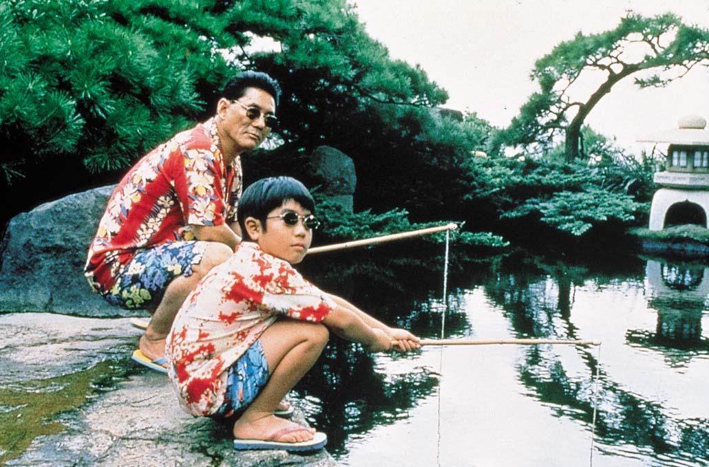 Takeshi Kitano and Yusuke Sekiguchi in Mua He Cua Kikujiro (1999)