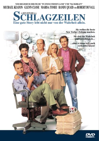 Glenn Close, Robert Duvall, Michael Keaton, Marisa Tomei, and Randy Quaid in The Paper (1994)