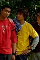 Pua Magasiva, Glenn McMillan, and Adam Tuominen in Power Rangers Ninja Storm (2003)