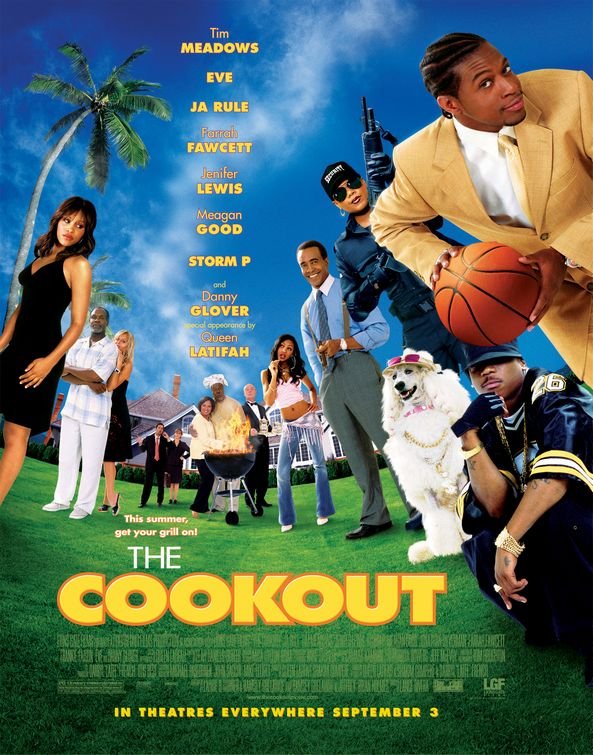 Farrah Fawcett, Danny Glover, Queen Latifah, Jonathan Silverman, Tim Meadows, Frankie Faison, Meagan Good, Jenifer Lewis, Ja Rule, Eve, and Quran Pender in The Cookout (2004)