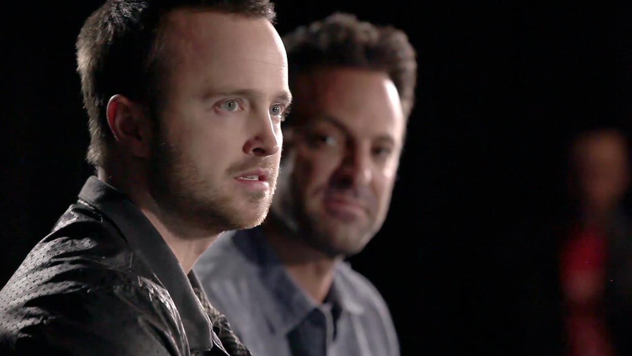 Aaron Paul and Scott Waugh in Đam Mê Tốc Độ (2014)