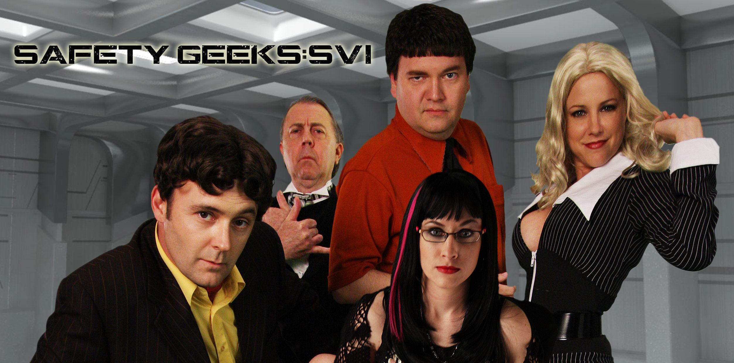 David Beeler, Benton Jennings, Brittney Powell, Tom Konkle, and Mary Nieves in Safety Geeks: SVI (2009)