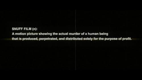 A filmmaker who uncovers a collection of snuff films containing raw footage of real murders becomes inspired to create his own masterpiece of terror. 'Theres no sequel for you!'