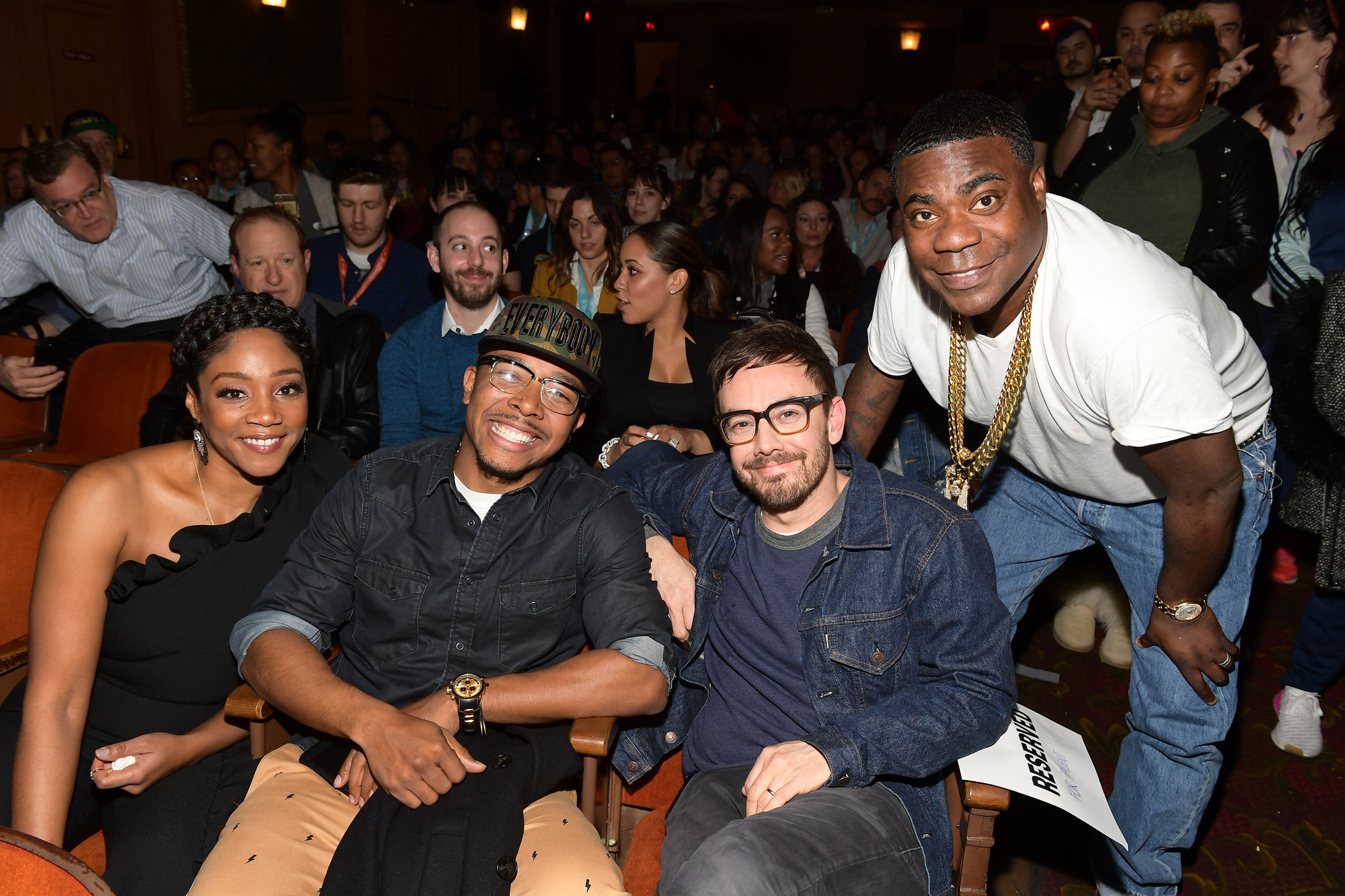 Tracy Morgan, Allen Maldonado, Jorma Taccone, and Tiffany Haddish in The Last O.G. (2018)