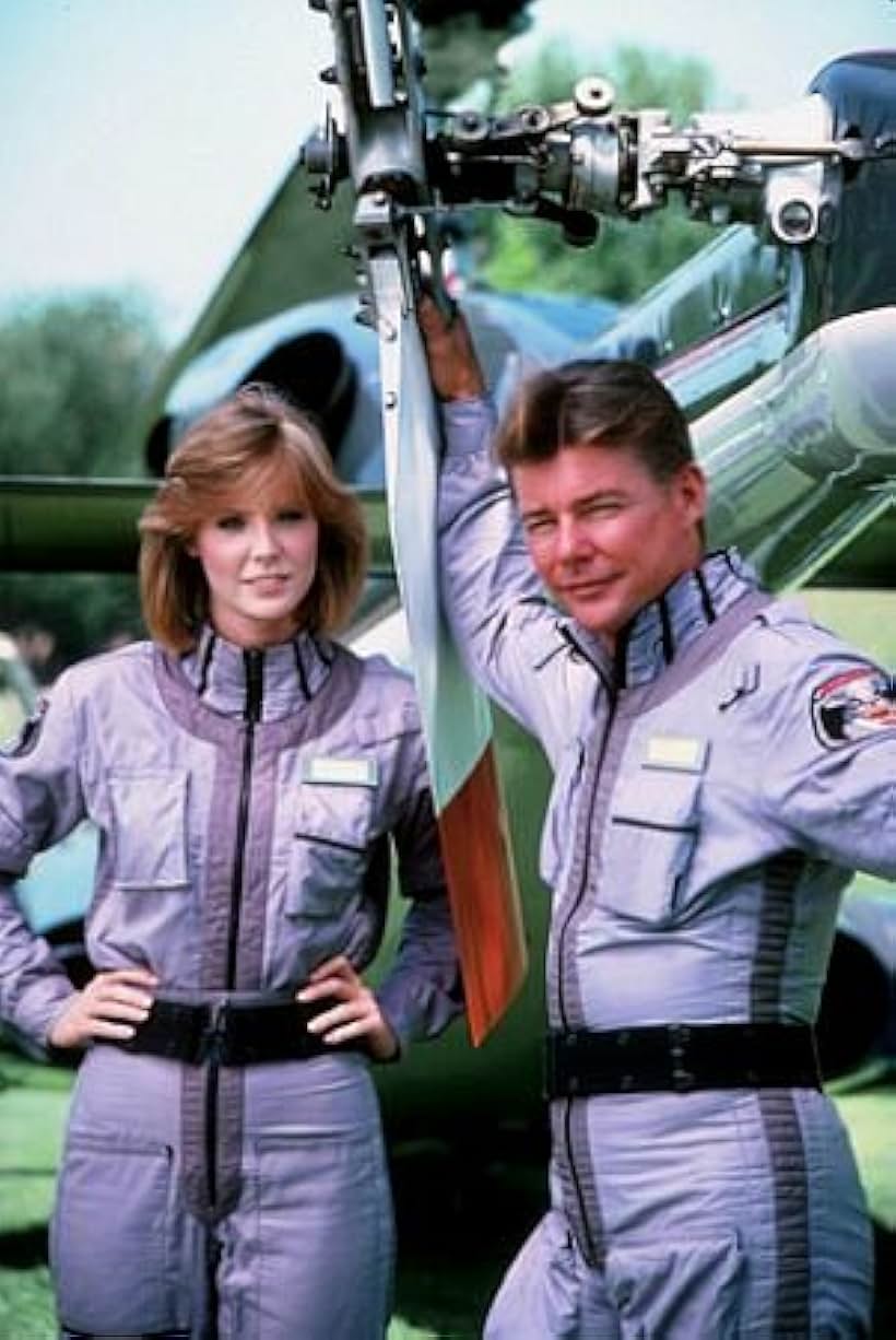 "Airwolf" Jean Bruce Scott, Jan-Michael Vincent 1985 CBS