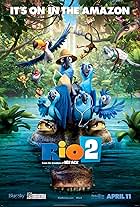 Anne Hathaway, Jamie Foxx, Kristin Chenoweth, Jesse Eisenberg, George Lopez, Jemaine Clement, Will.i.am, Pierce Gagnon, Rachel Crow, and Amandla Stenberg in Chú Vẹt Rio 2 (2014)