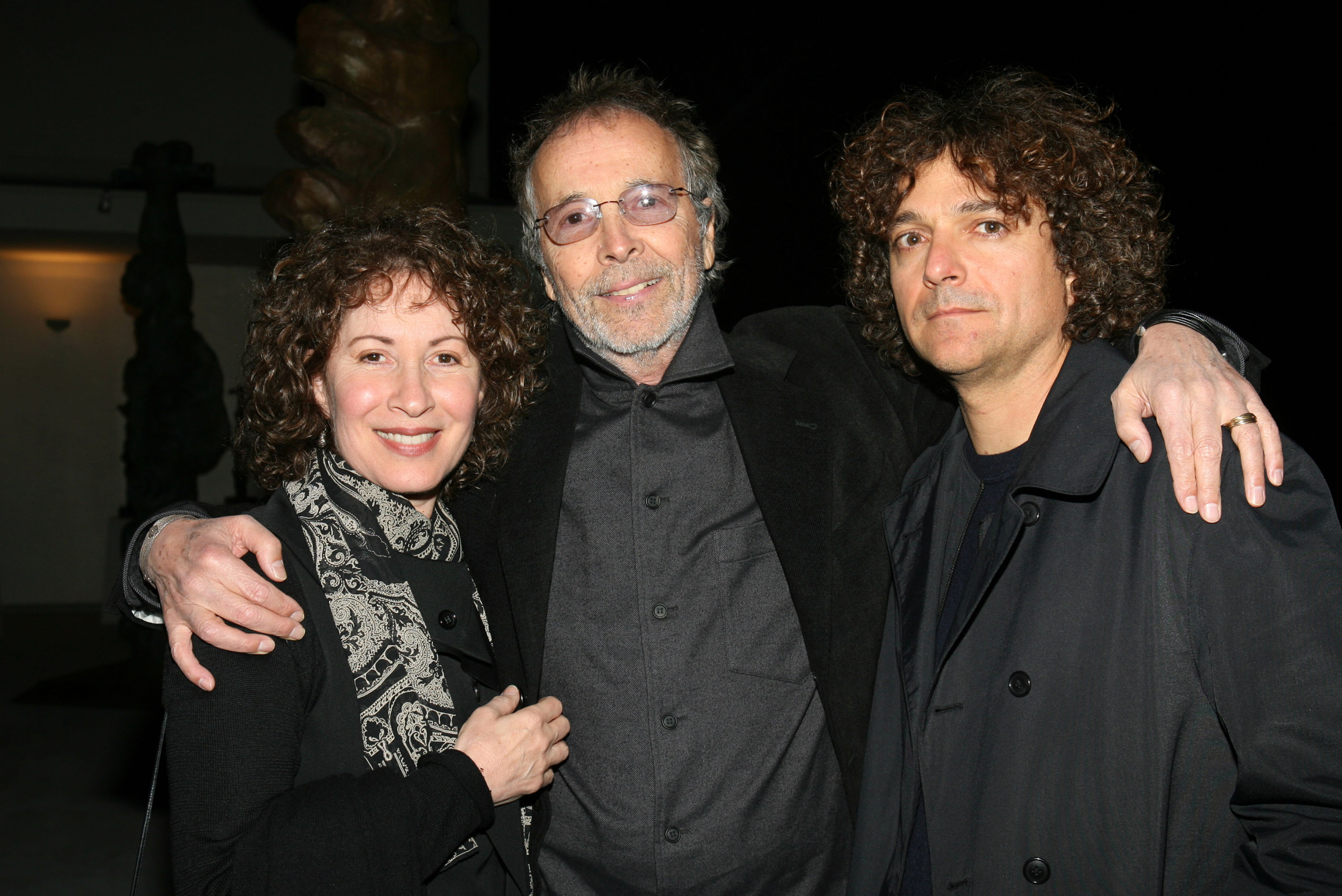 Lani Hall Alpert (singer/lyricist), Herb Alpert (artist, producer, philanthropist), and Anthony Marinelli (composer, remixer) at "Spirit Totems" Exhibit by Herb Alpert at The Pasadena Museum of California Art - December 10, 2005