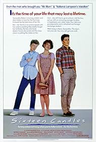 Molly Ringwald, Anthony Michael Hall, and Michael Schoeffling in Mười Sáu Ngọn Nến (1984)