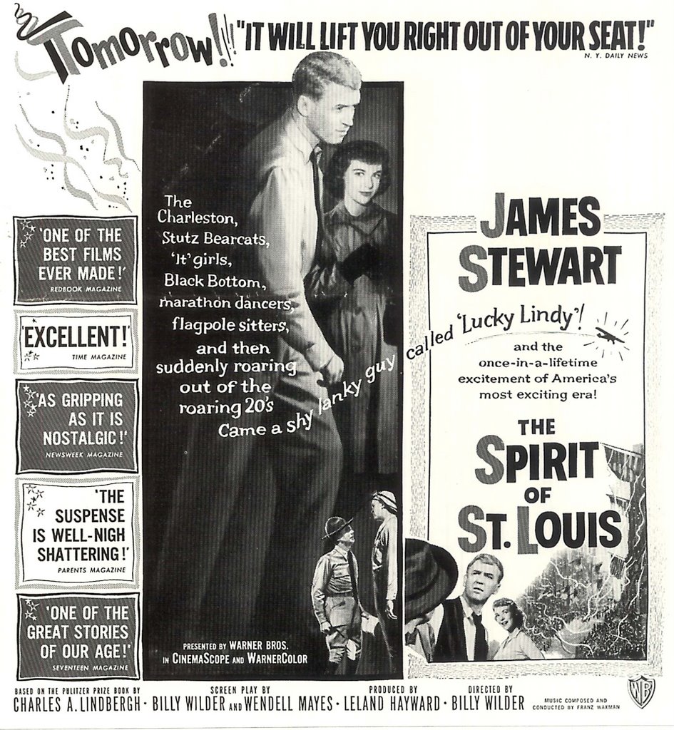 James Stewart and Patricia Smith in The Spirit of St. Louis (1957)