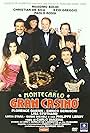 Massimo Boldi, Christian De Sica, Ezio Greggio, Florence Guérin, and Lisa Stothard in Montecarlo Gran Casinò (1987)