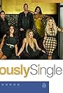 Jessica White, Somaya Reece, Calum Best, Aubrey O'Day, Willis McGahee, Paul 'Pauly D' DelVecchio, Brandi Glanville, and Josh Murray in Famously Single (2016)