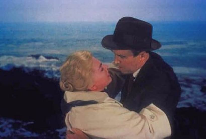 Jimmy Stewart and Kim Novak star