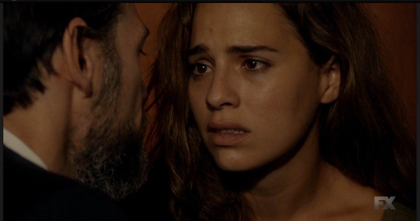 Adam Rayner and Melia Kreiling in Tyrant (2014)