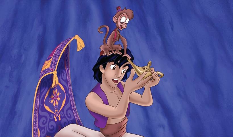 Brad Kane, Scott Weinger, and Frank Welker in Aladdin (1992)