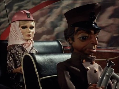 Sylvia Anderson and David Graham in Thunderbirds (1965)