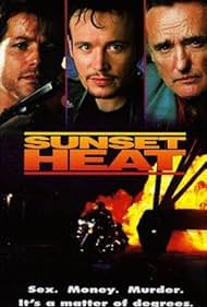 Dennis Hopper, Michael Paré, and Adam Ant in Sunset Heat (1992)