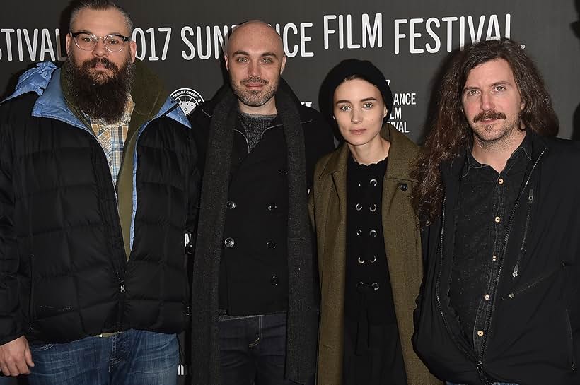 David Lowery, James M. Johnston, Rooney Mara, and Toby Halbrooks at an event for A Ghost Story (2017)