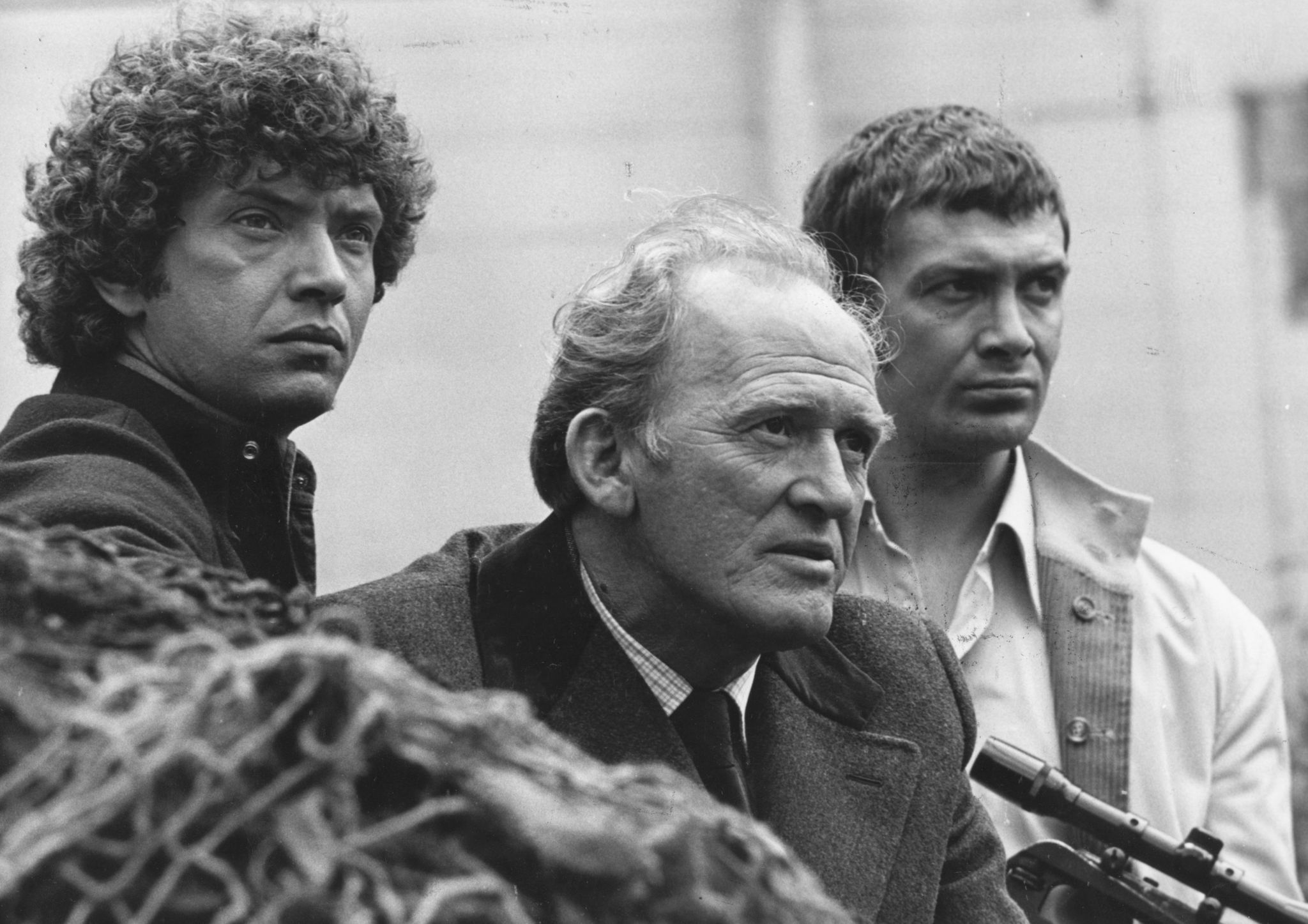 Lewis Collins, Gordon Jackson, and Martin Shaw