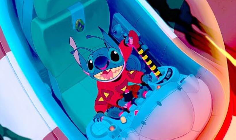 Stitch, an out-of-control genetic experiment from another galaxy, escapes from captivity and commandeers a police cruiser.